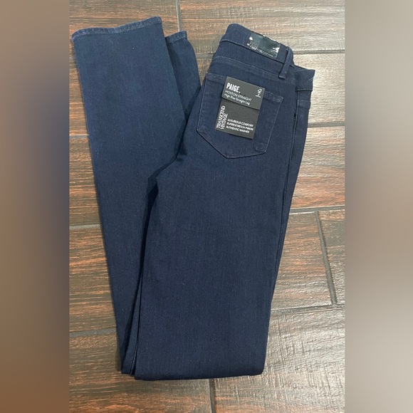 Please check all of pictures 
PAIGE TRANSCEND VINTAGE 
High Rise Straight Leg - Picture 2 of 5